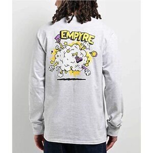 Empyre Fight Cloud Long Sleeve Grey T-Shirt – Men’s Size Small (S)